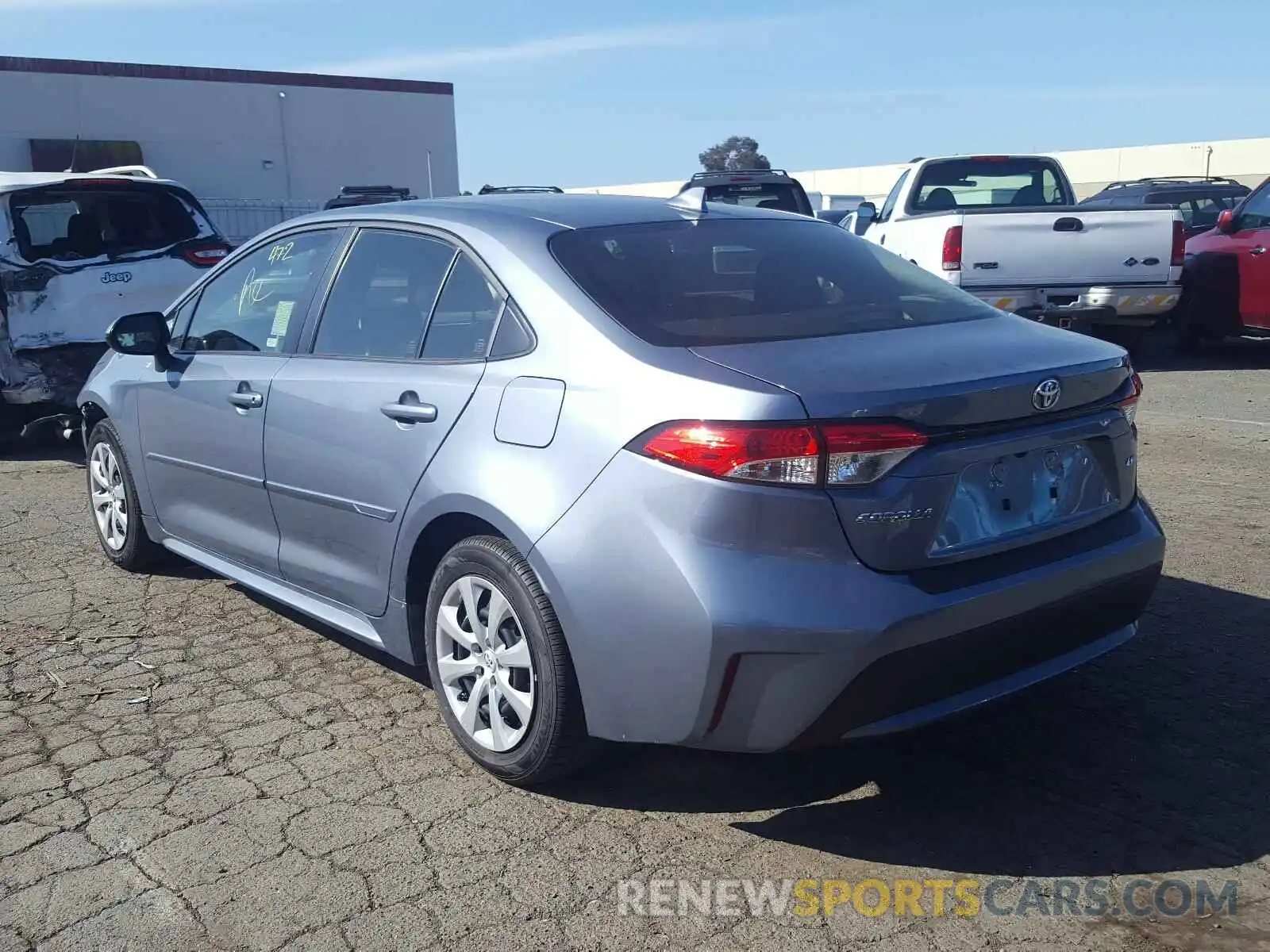 3 Photograph of a damaged car JTDEPRAE2LJ089407 TOYOTA COROLLA 2020