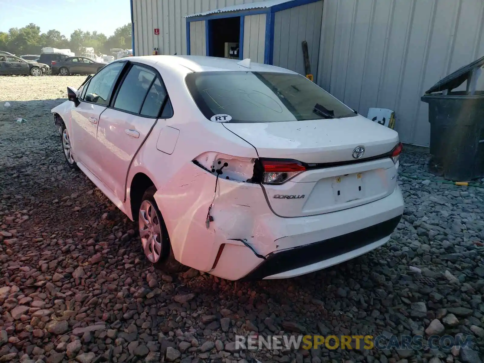 3 Photograph of a damaged car JTDEPRAE2LJ090038 TOYOTA COROLLA 2020