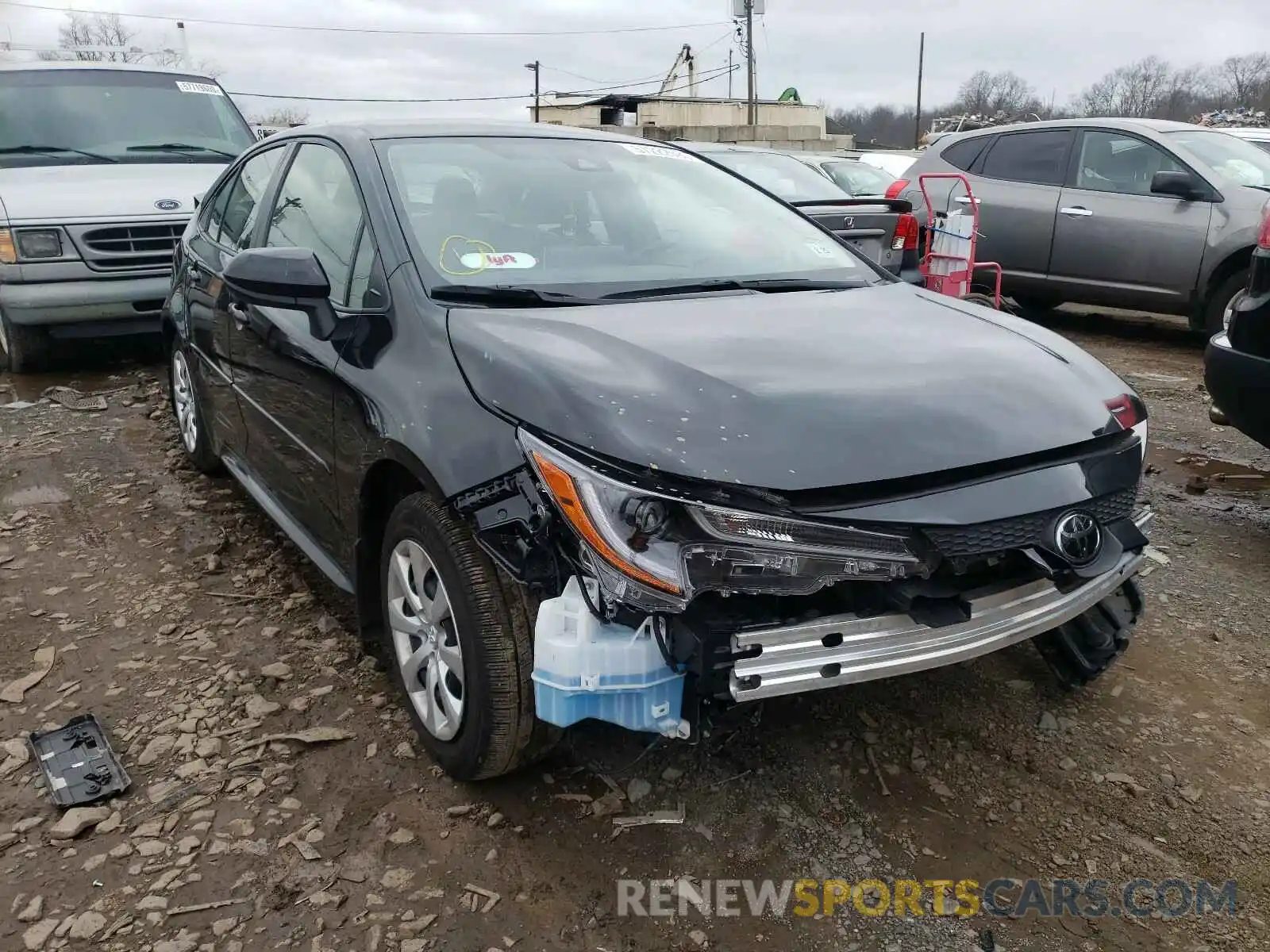 1 Photograph of a damaged car JTDEPRAE2LJ090055 TOYOTA COROLLA 2020