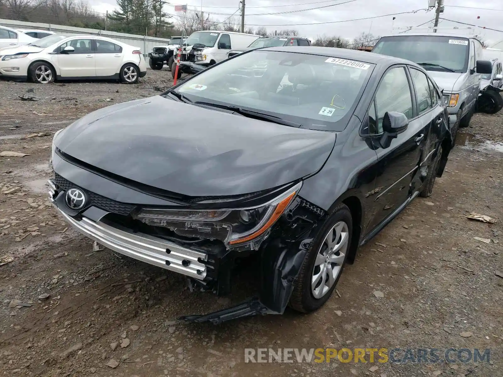 2 Photograph of a damaged car JTDEPRAE2LJ090055 TOYOTA COROLLA 2020