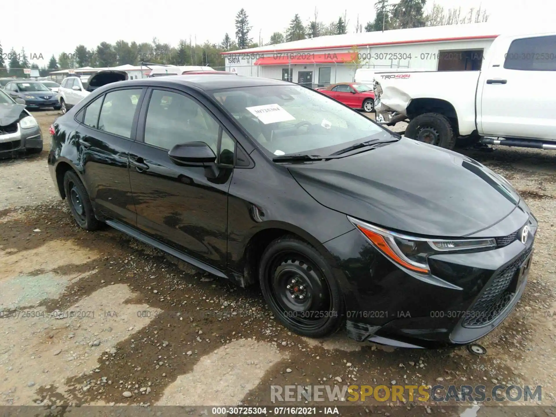 1 Photograph of a damaged car JTDEPRAE2LJ090170 TOYOTA COROLLA 2020