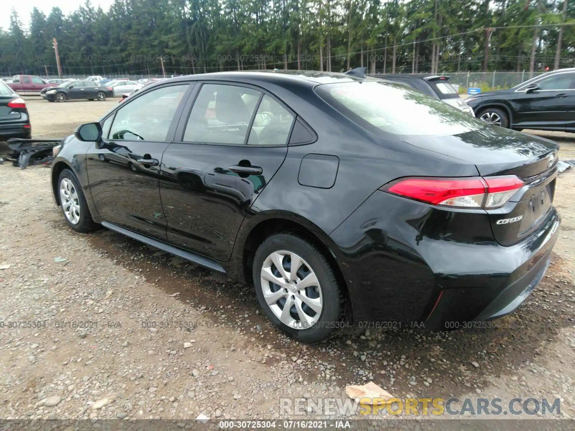 3 Photograph of a damaged car JTDEPRAE2LJ090170 TOYOTA COROLLA 2020