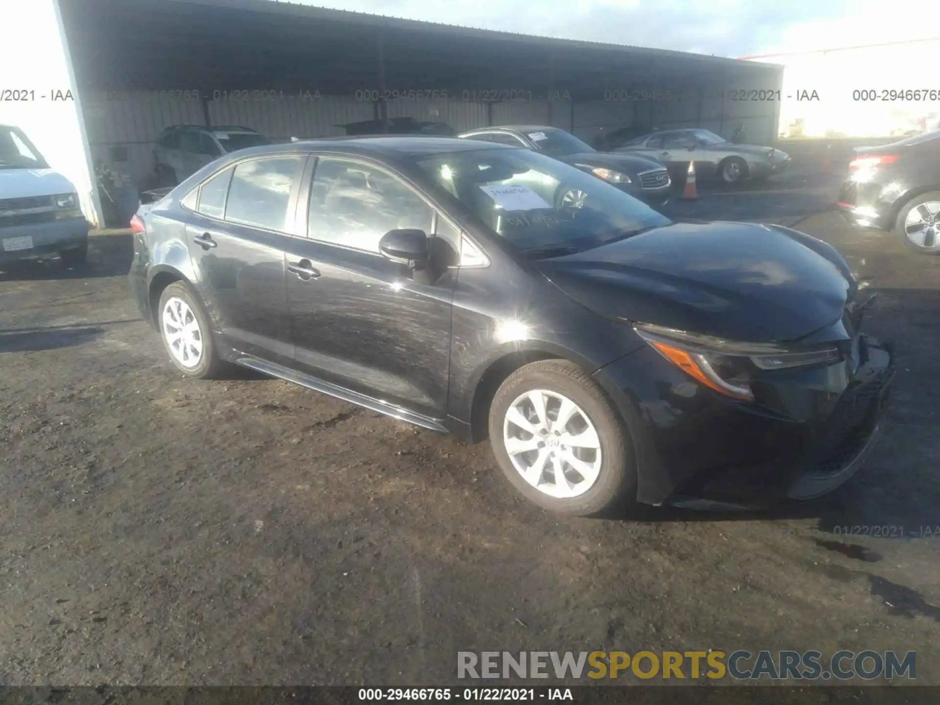 1 Photograph of a damaged car JTDEPRAE2LJ090234 TOYOTA COROLLA 2020