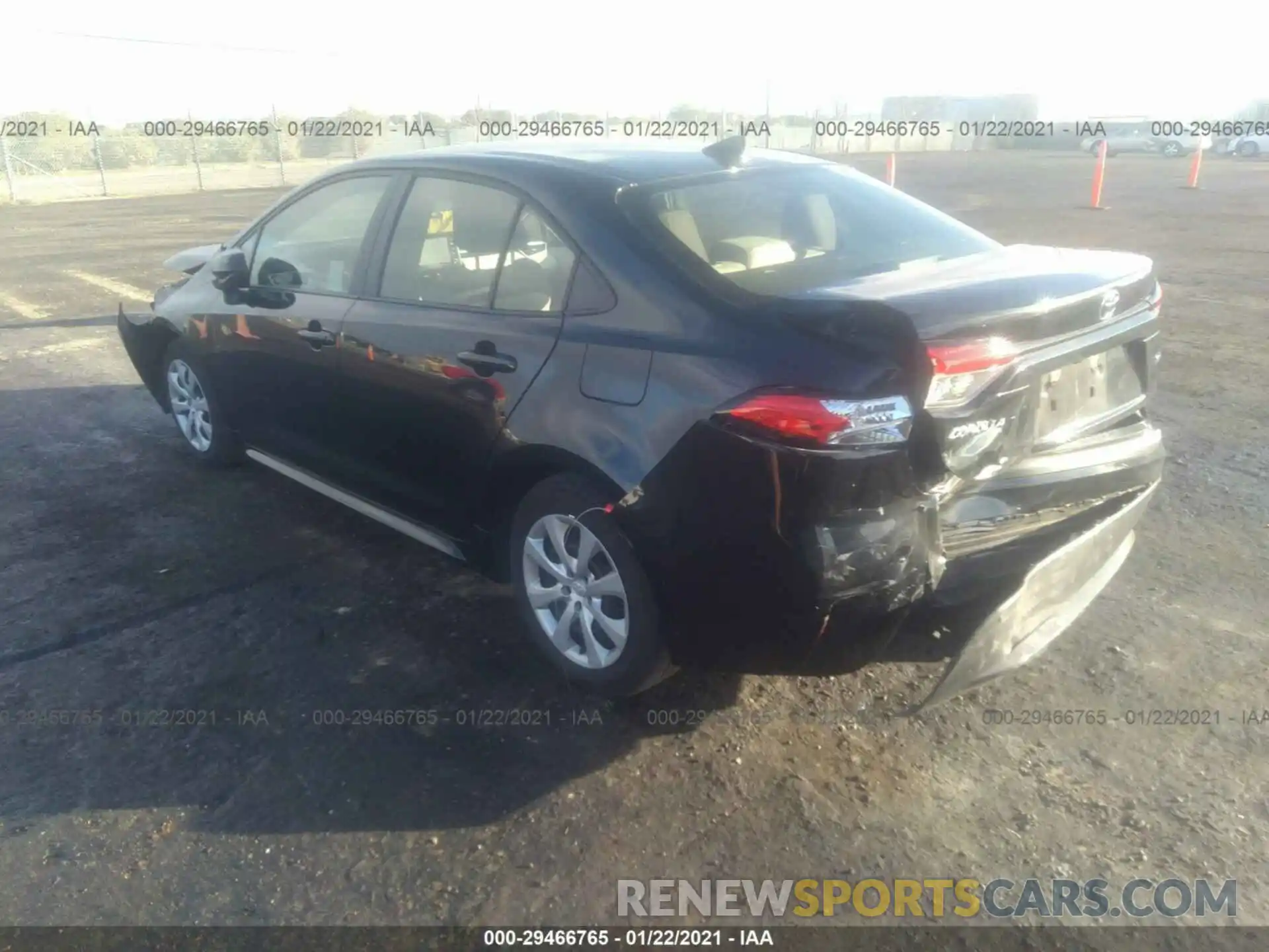 3 Photograph of a damaged car JTDEPRAE2LJ090234 TOYOTA COROLLA 2020