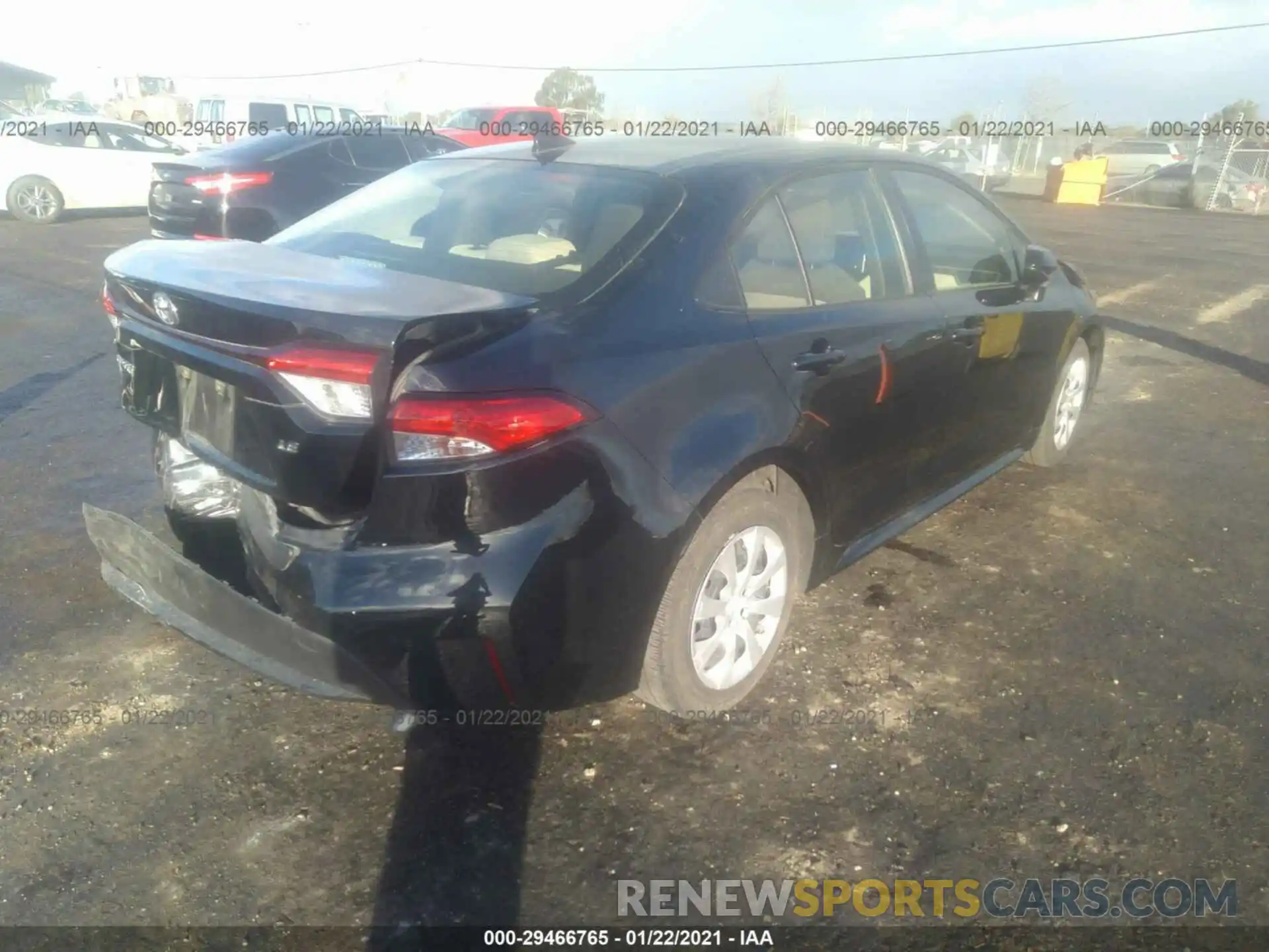 4 Photograph of a damaged car JTDEPRAE2LJ090234 TOYOTA COROLLA 2020