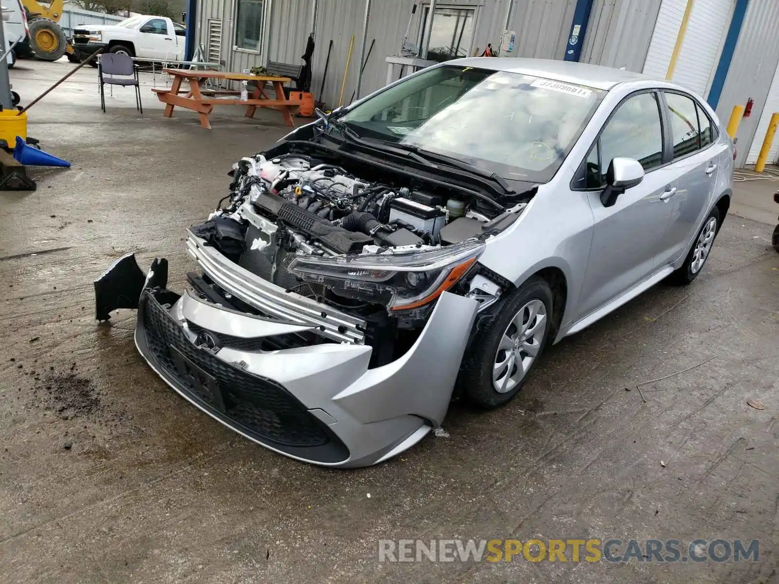 2 Photograph of a damaged car JTDEPRAE2LJ090265 TOYOTA COROLLA 2020