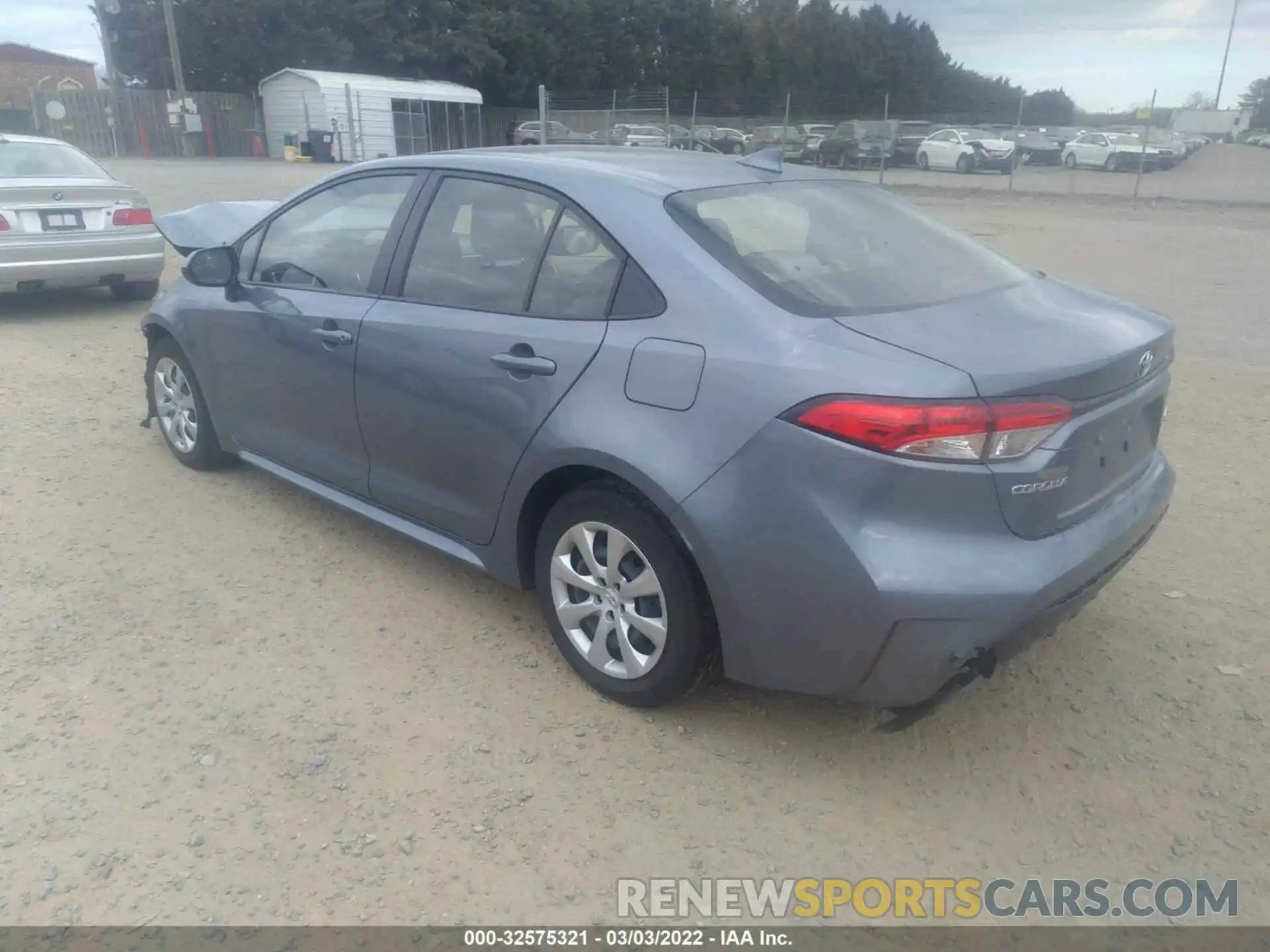 3 Photograph of a damaged car JTDEPRAE2LJ090380 TOYOTA COROLLA 2020