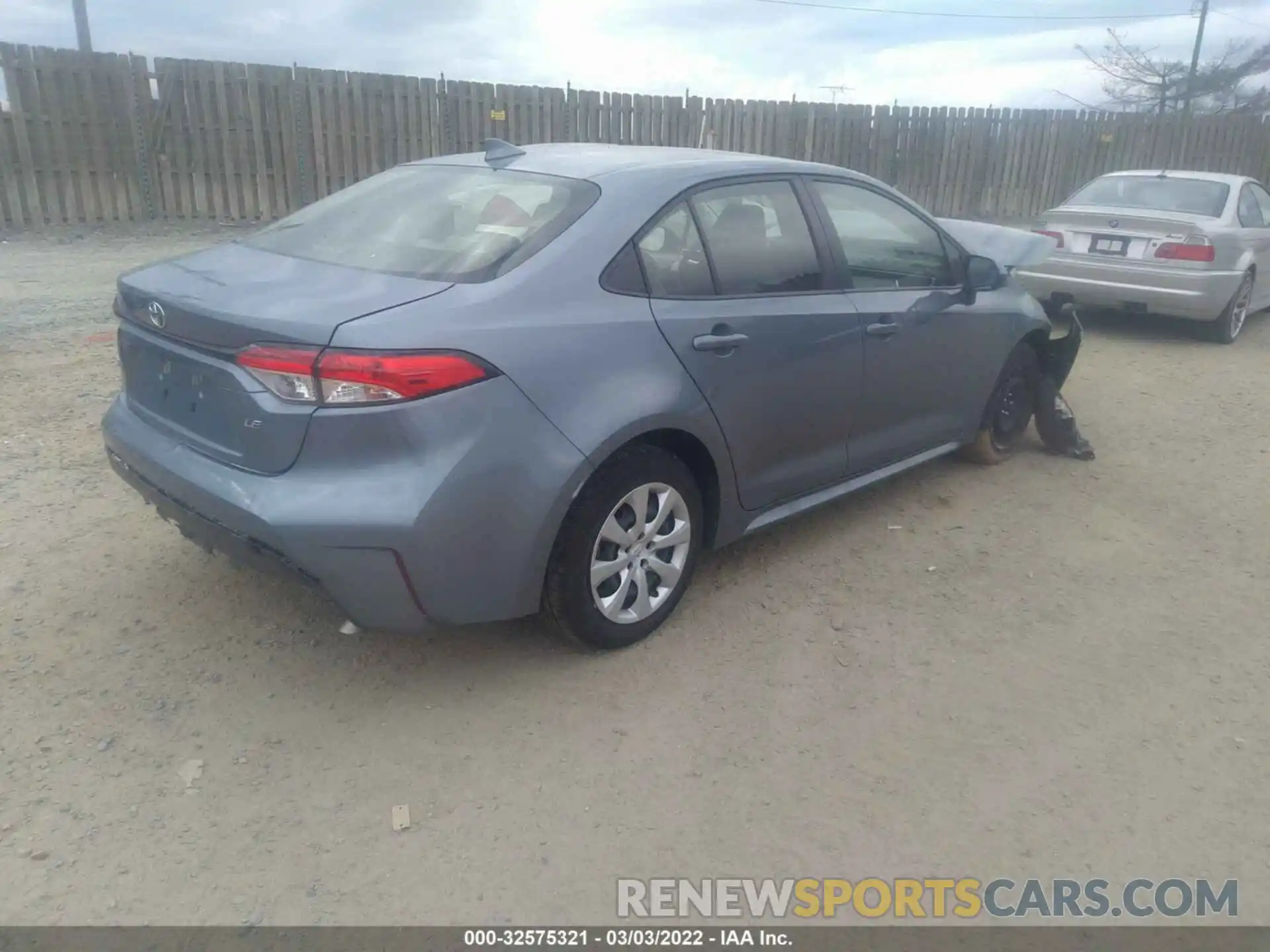 4 Photograph of a damaged car JTDEPRAE2LJ090380 TOYOTA COROLLA 2020