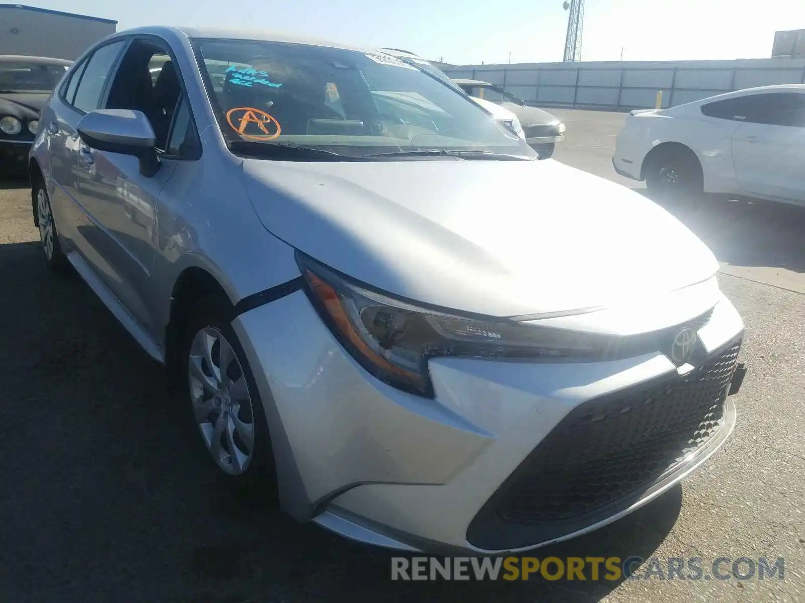 1 Photograph of a damaged car JTDEPRAE2LJ091402 TOYOTA COROLLA 2020