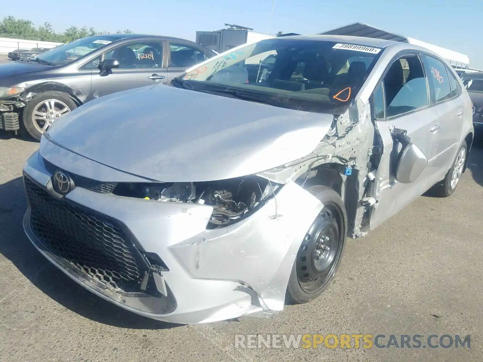 2 Photograph of a damaged car JTDEPRAE2LJ091402 TOYOTA COROLLA 2020