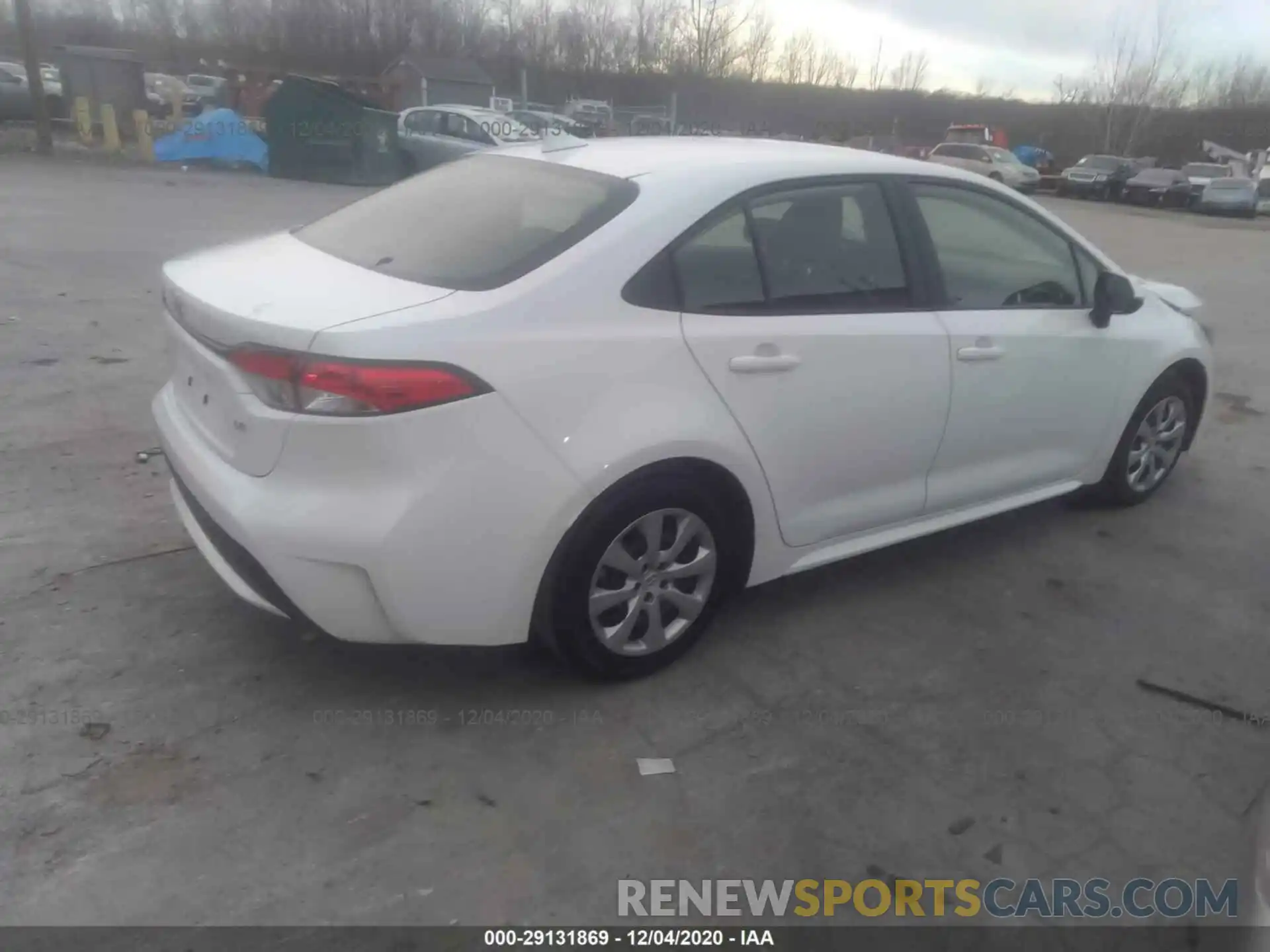 4 Photograph of a damaged car JTDEPRAE2LJ092436 TOYOTA COROLLA 2020