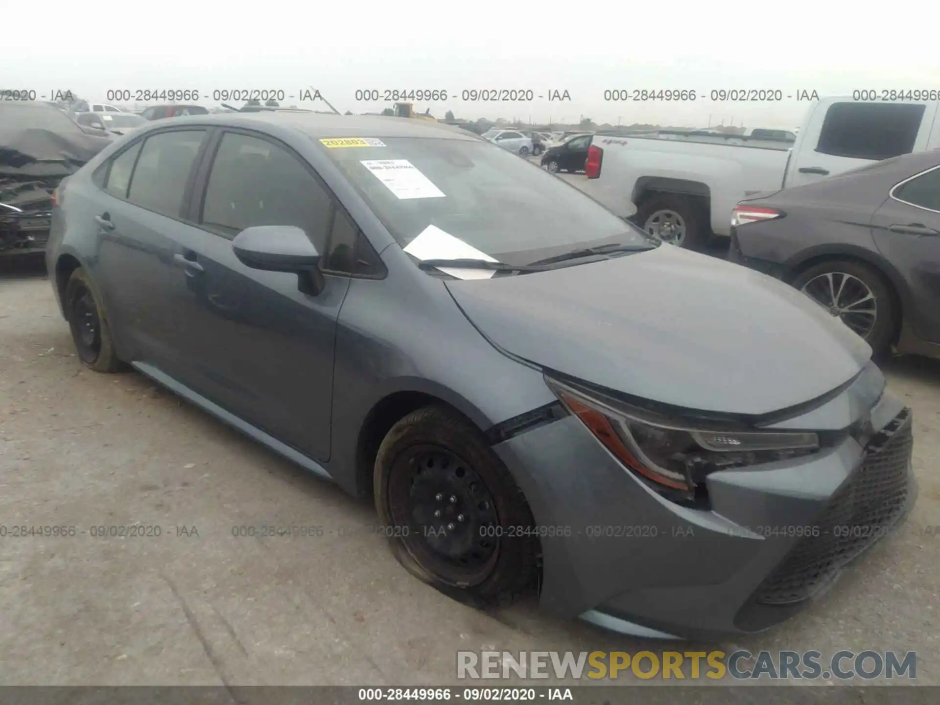 1 Photograph of a damaged car JTDEPRAE2LJ092856 TOYOTA COROLLA 2020