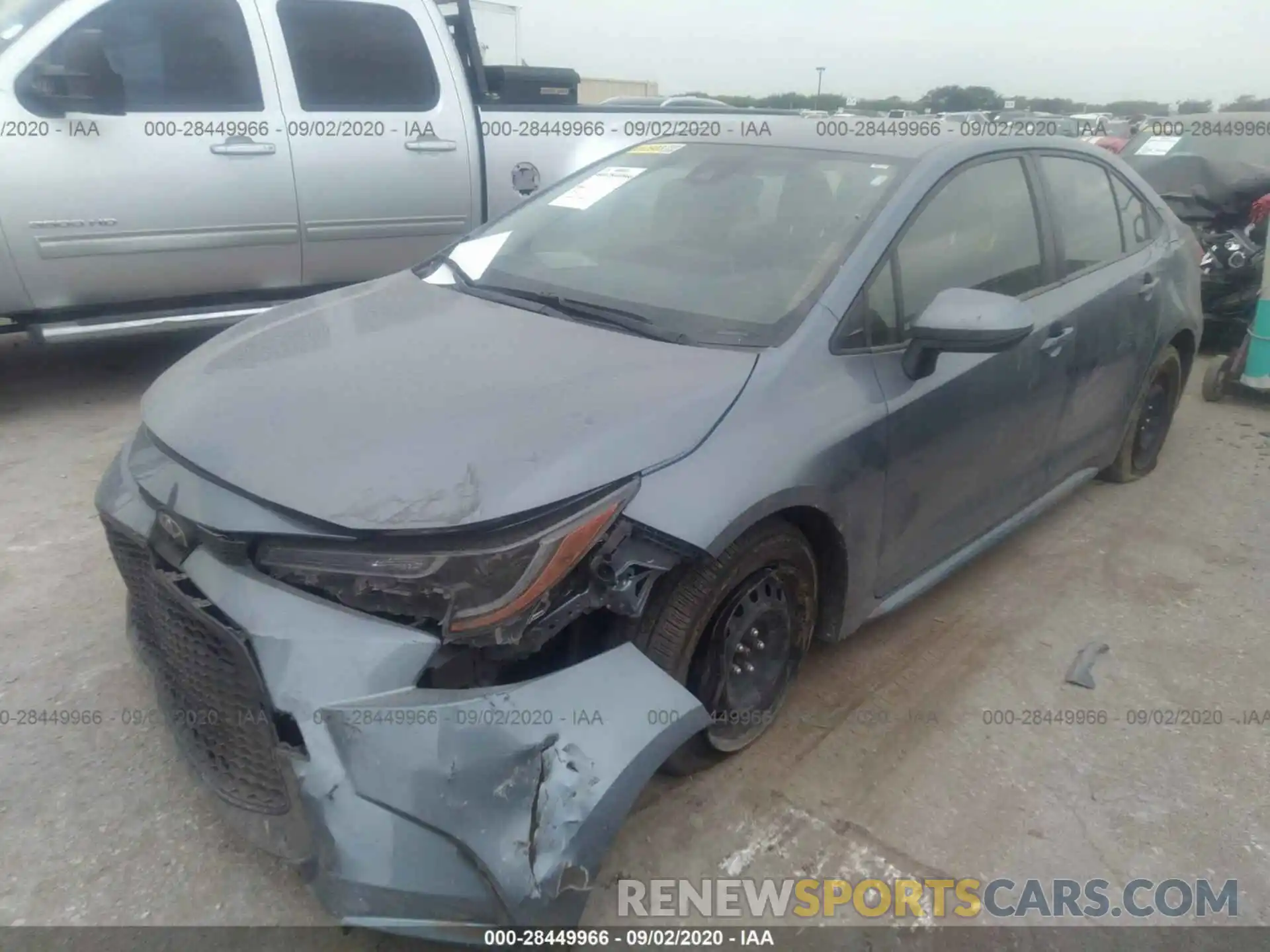 2 Photograph of a damaged car JTDEPRAE2LJ092856 TOYOTA COROLLA 2020