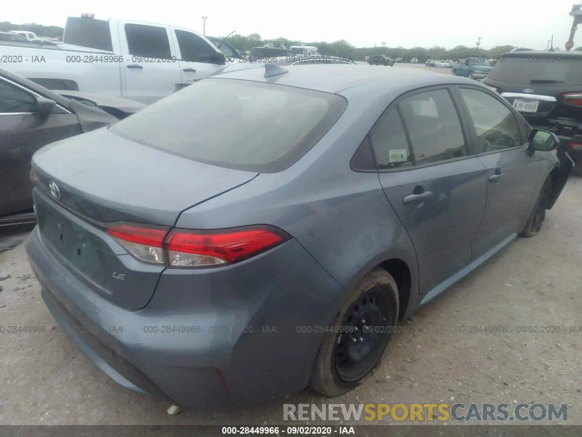 4 Photograph of a damaged car JTDEPRAE2LJ092856 TOYOTA COROLLA 2020