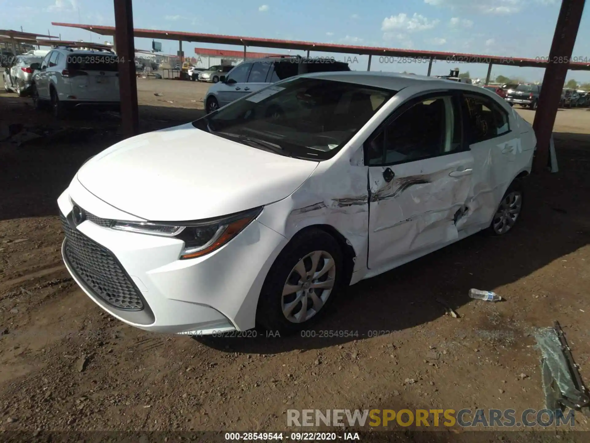 2 Photograph of a damaged car JTDEPRAE2LJ093411 TOYOTA COROLLA 2020