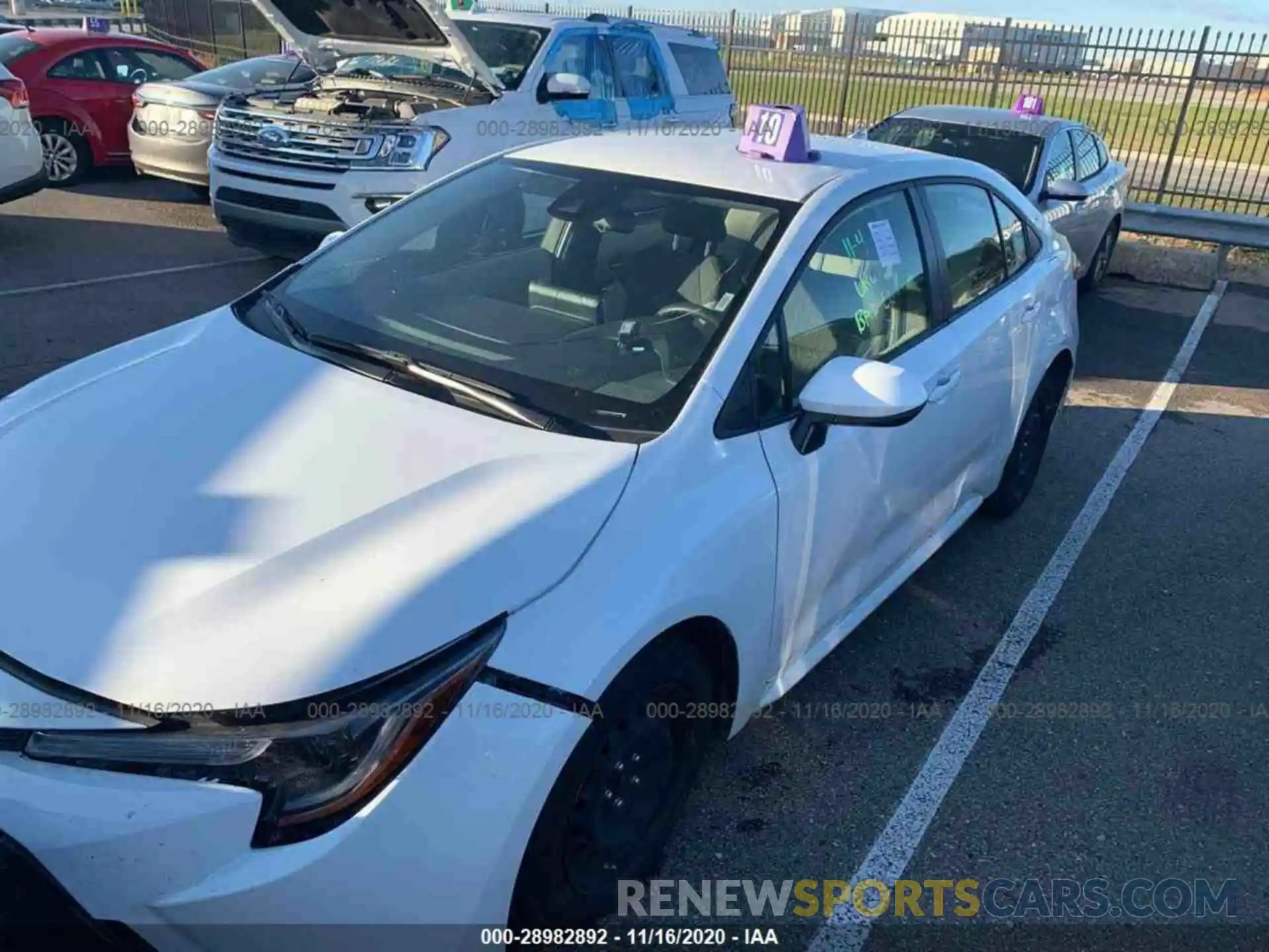 15 Photograph of a damaged car JTDEPRAE2LJ093621 TOYOTA COROLLA 2020