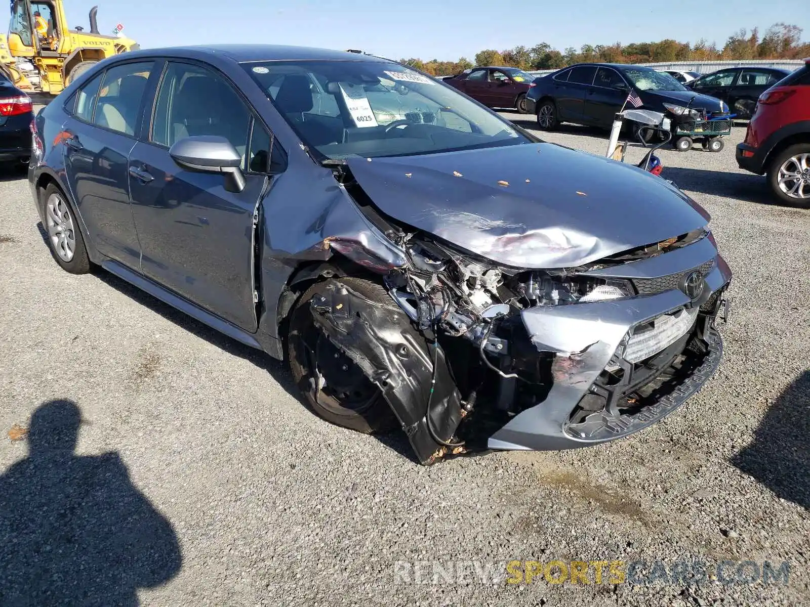 1 Photograph of a damaged car JTDEPRAE2LJ093795 TOYOTA COROLLA 2020