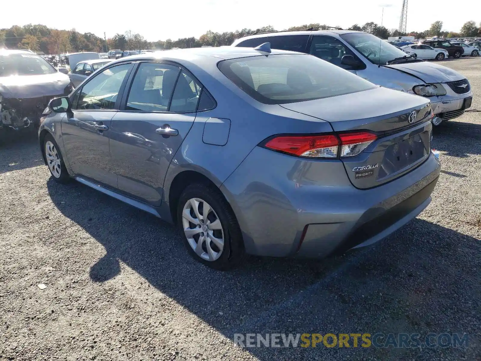 3 Photograph of a damaged car JTDEPRAE2LJ093795 TOYOTA COROLLA 2020