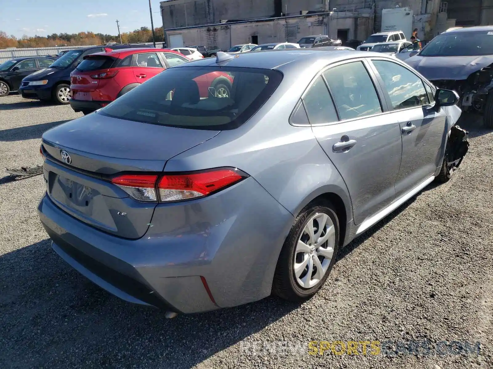 4 Photograph of a damaged car JTDEPRAE2LJ093795 TOYOTA COROLLA 2020