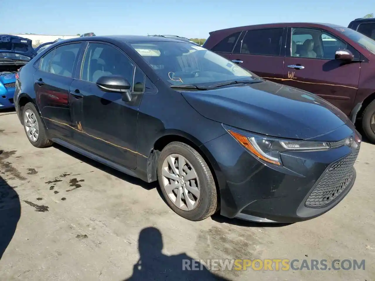 1 Photograph of a damaged car JTDEPRAE2LJ094588 TOYOTA COROLLA 2020