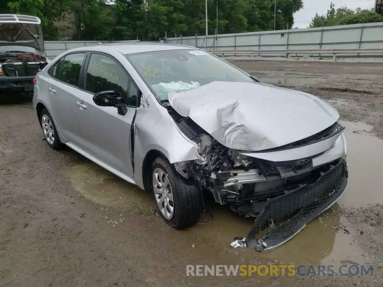 1 Photograph of a damaged car JTDEPRAE2LJ094641 TOYOTA COROLLA 2020