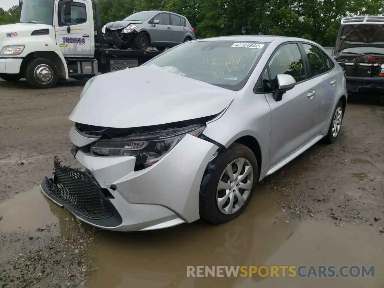 2 Photograph of a damaged car JTDEPRAE2LJ094641 TOYOTA COROLLA 2020