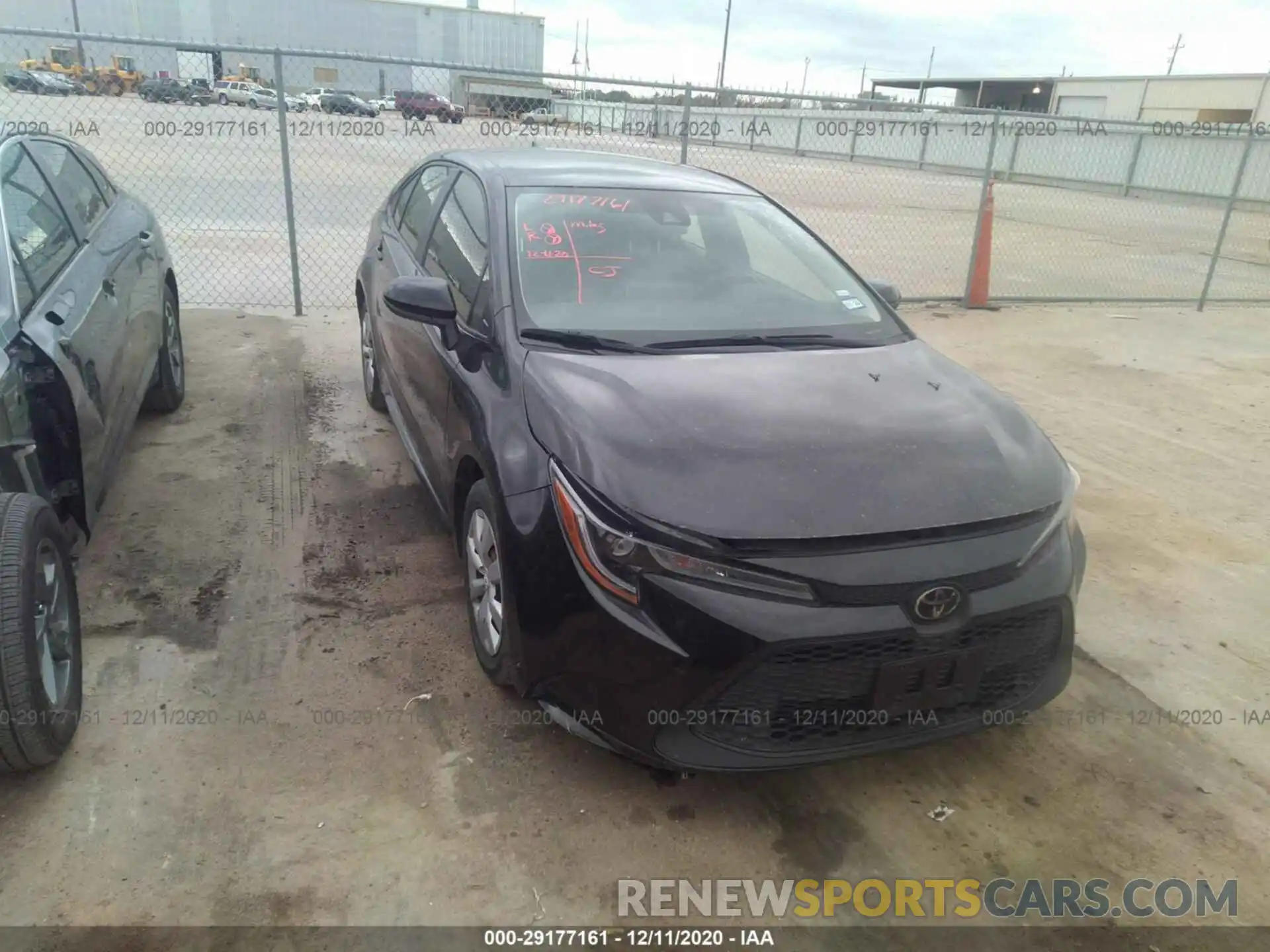 1 Photograph of a damaged car JTDEPRAE2LJ094994 TOYOTA COROLLA 2020