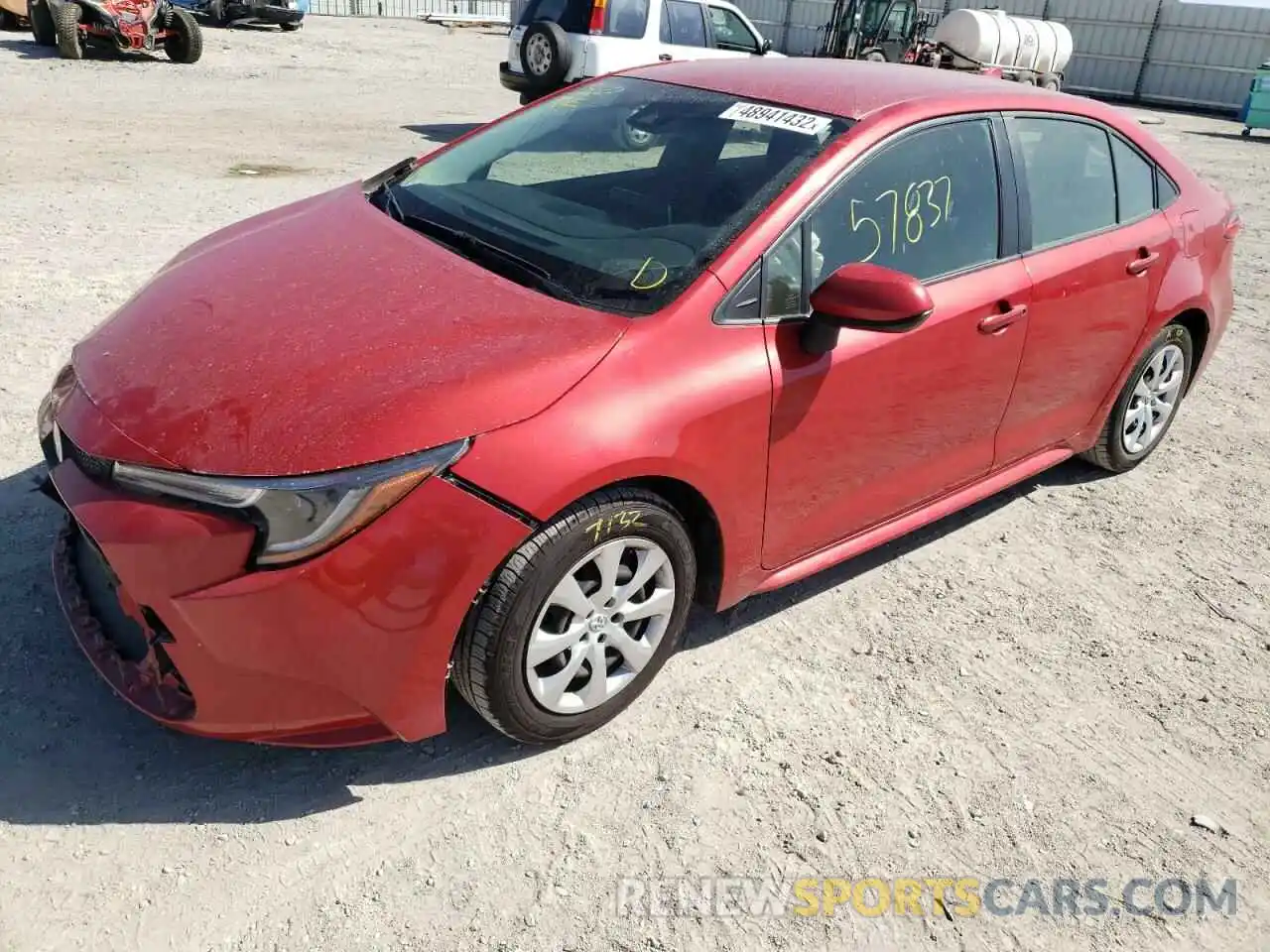 2 Photograph of a damaged car JTDEPRAE2LJ095286 TOYOTA COROLLA 2020