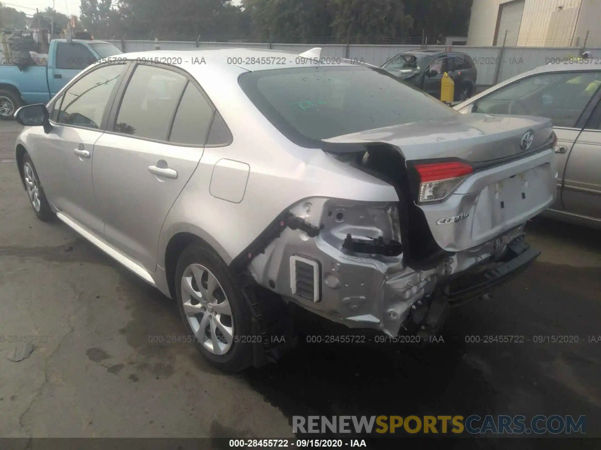 3 Photograph of a damaged car JTDEPRAE2LJ095546 TOYOTA COROLLA 2020