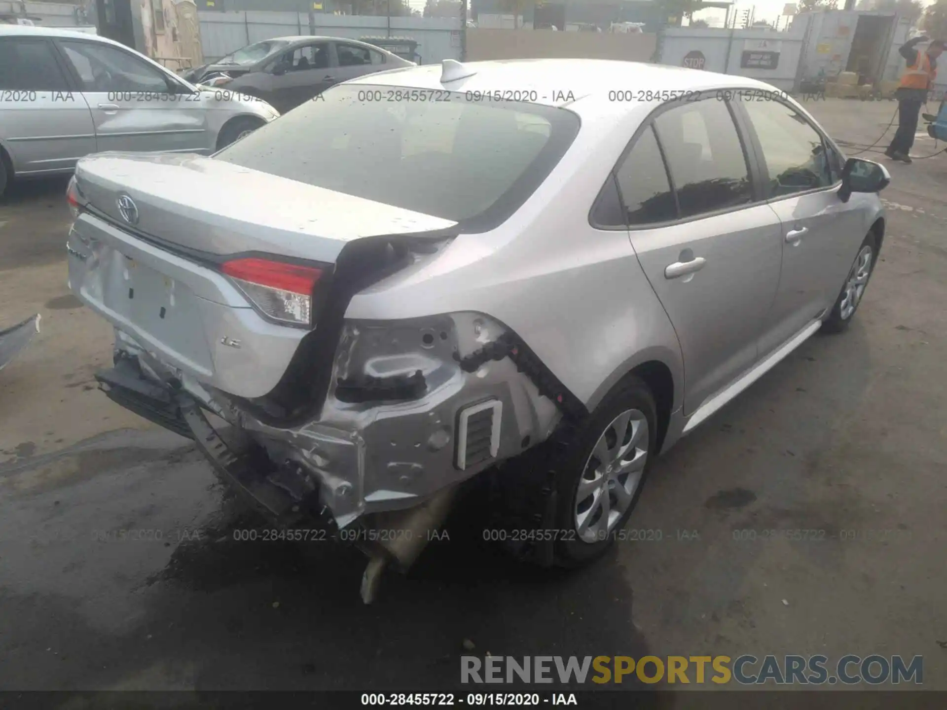 4 Photograph of a damaged car JTDEPRAE2LJ095546 TOYOTA COROLLA 2020