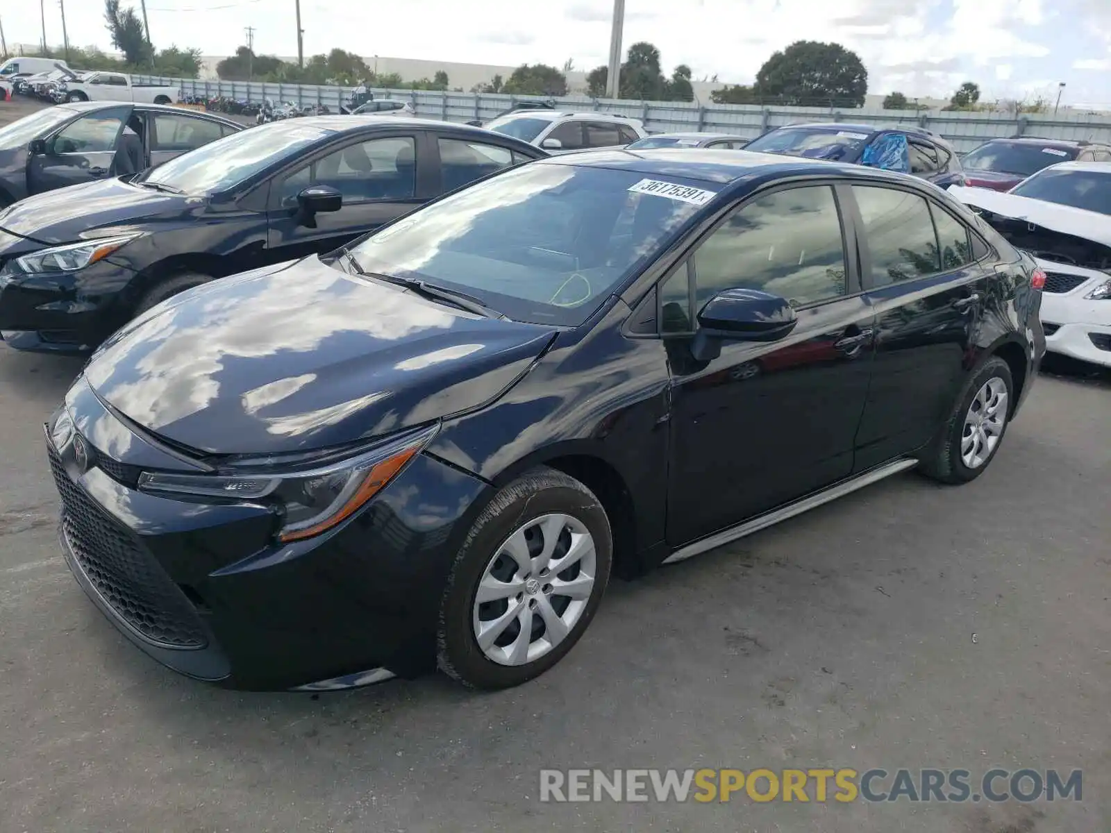 2 Photograph of a damaged car JTDEPRAE2LJ095756 TOYOTA COROLLA 2020