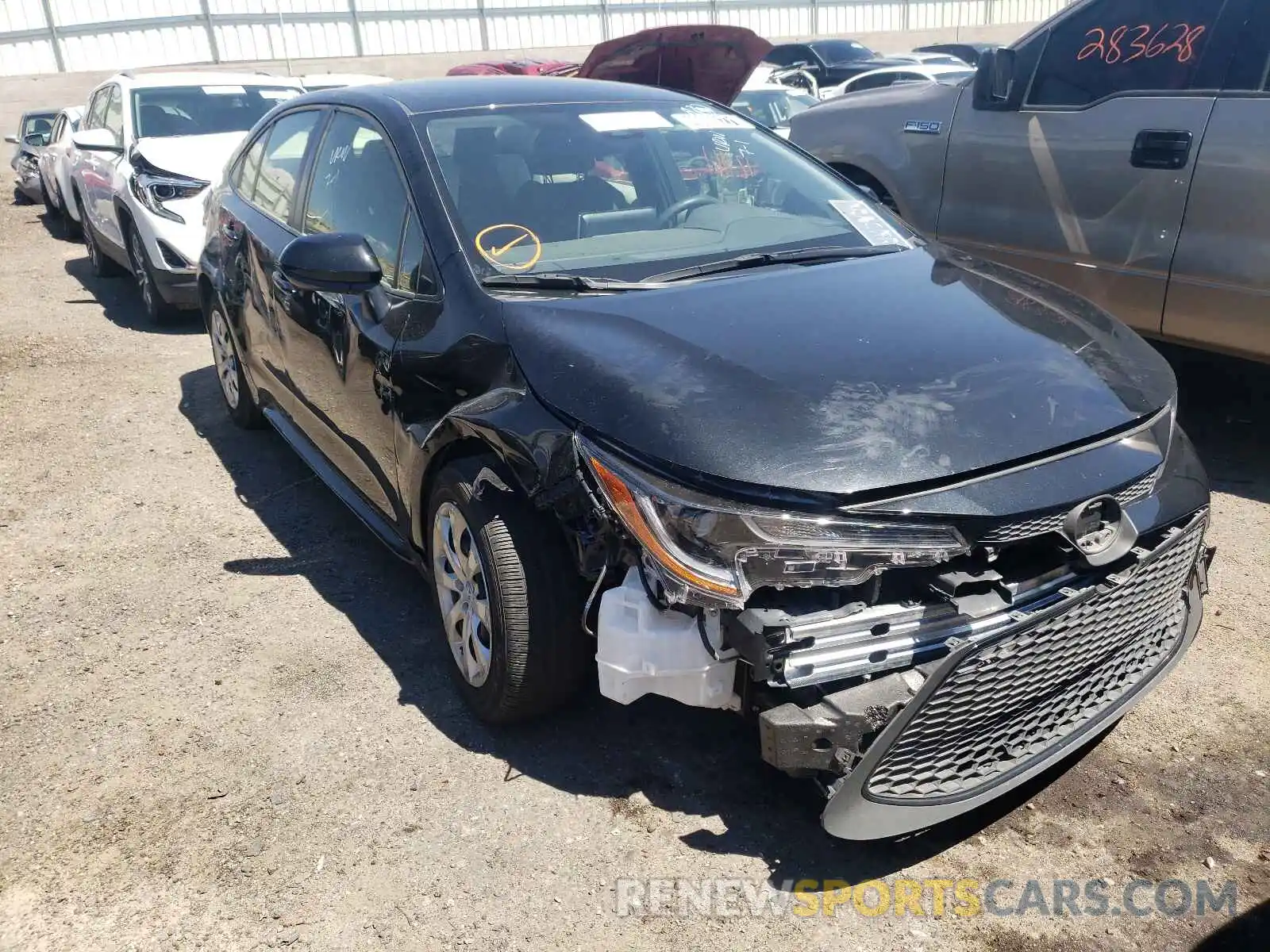 1 Photograph of a damaged car JTDEPRAE2LJ095885 TOYOTA COROLLA 2020