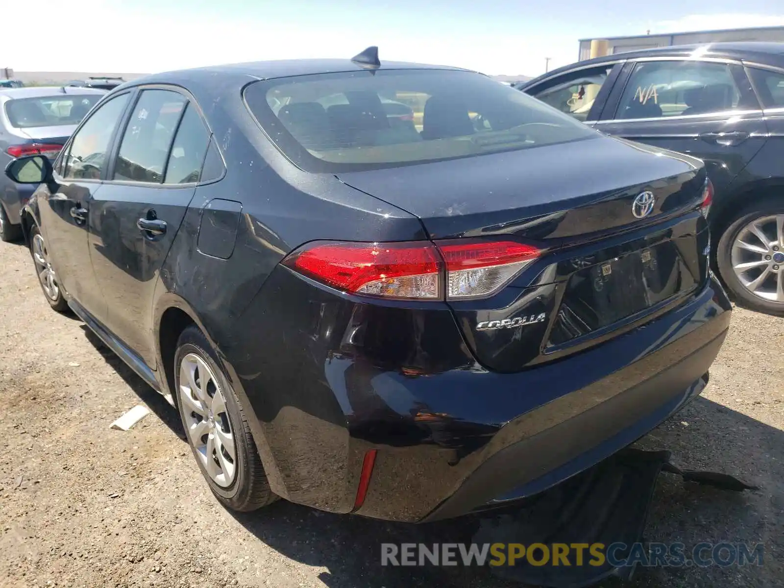 3 Photograph of a damaged car JTDEPRAE2LJ095885 TOYOTA COROLLA 2020