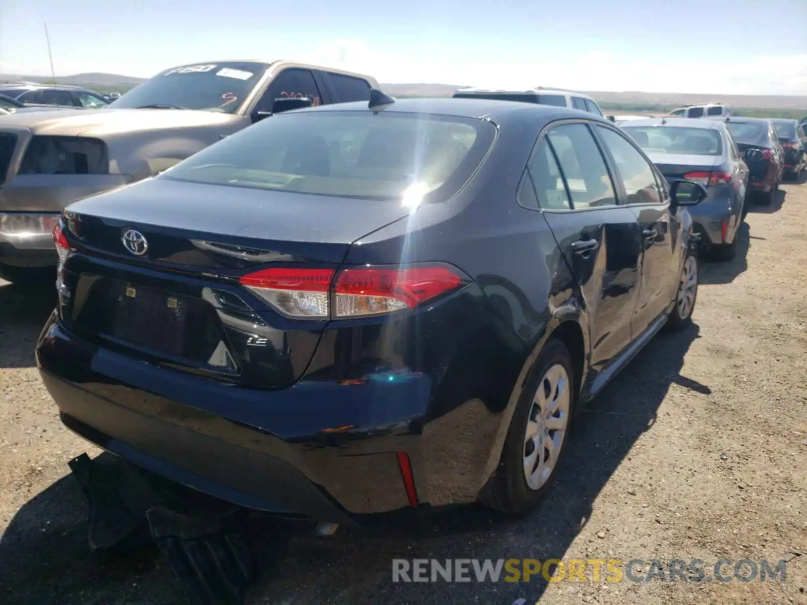 4 Photograph of a damaged car JTDEPRAE2LJ095885 TOYOTA COROLLA 2020