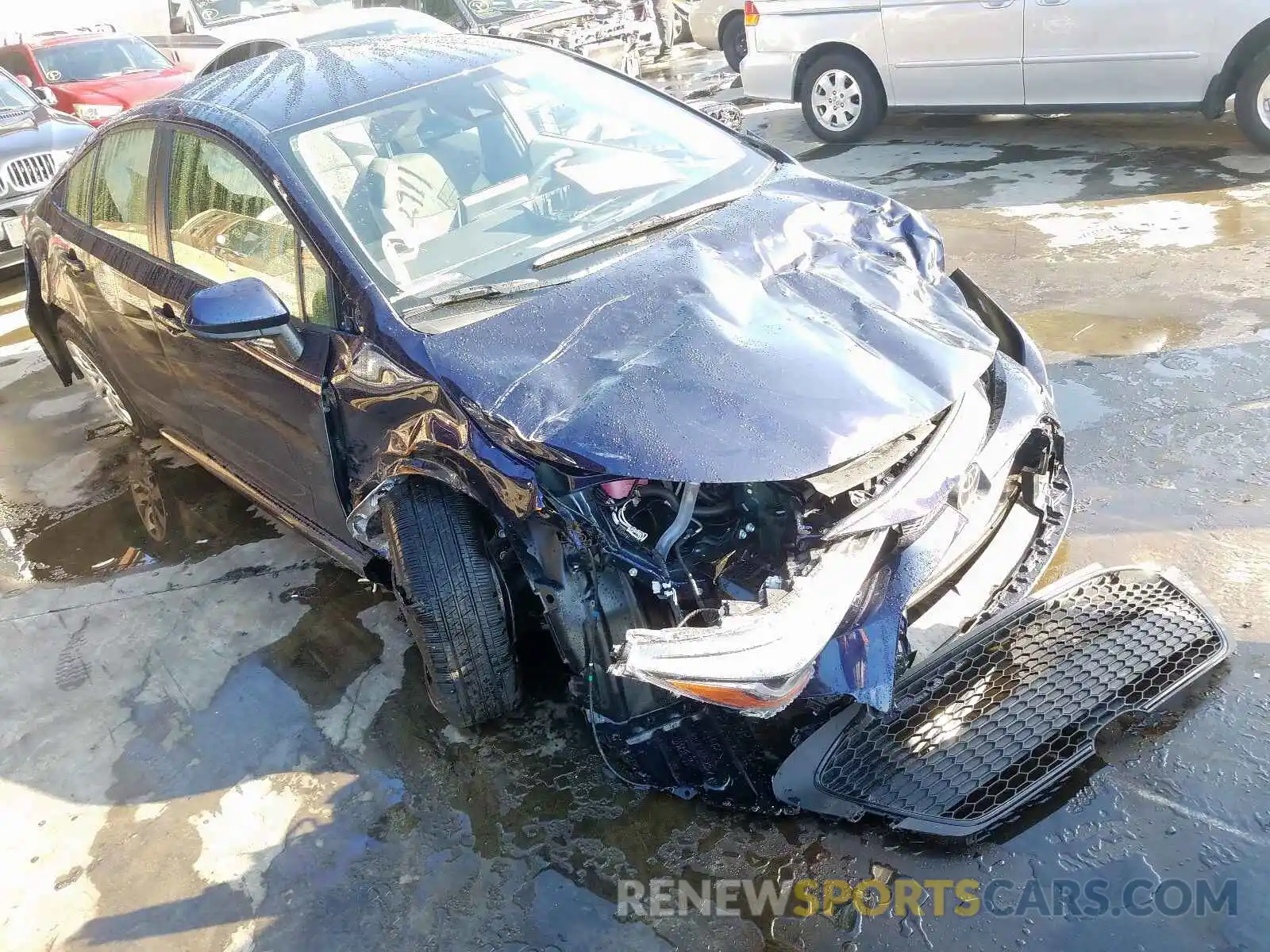 1 Photograph of a damaged car JTDEPRAE2LJ095949 TOYOTA COROLLA 2020