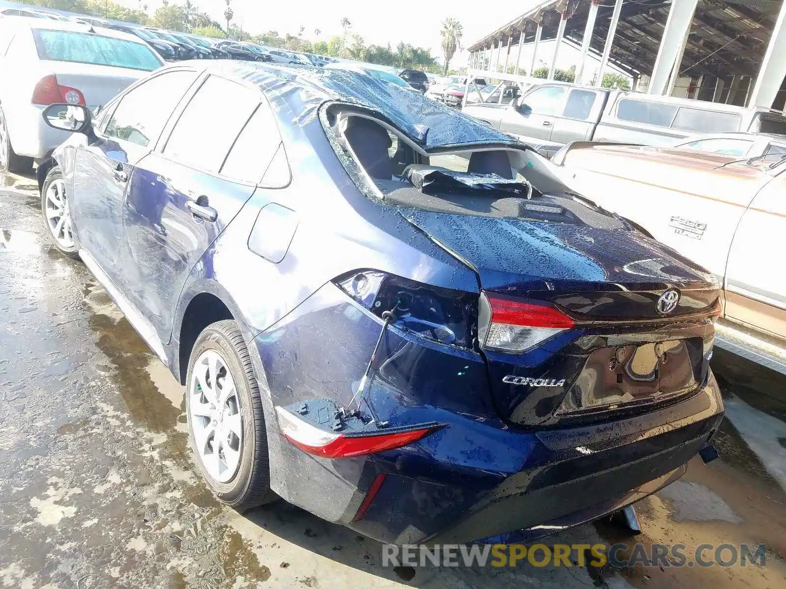 3 Photograph of a damaged car JTDEPRAE2LJ095949 TOYOTA COROLLA 2020