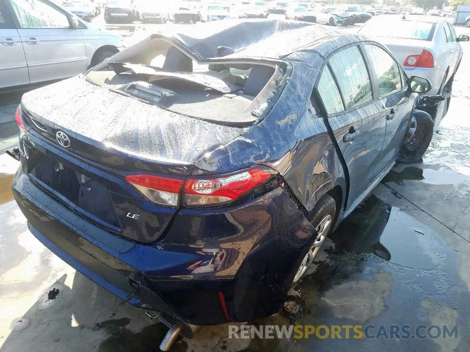 4 Photograph of a damaged car JTDEPRAE2LJ095949 TOYOTA COROLLA 2020