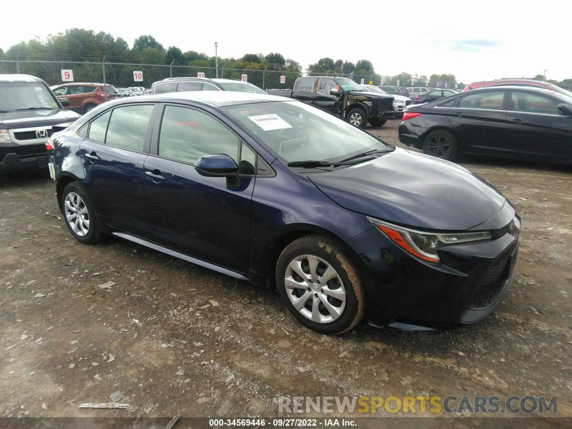 1 Photograph of a damaged car JTDEPRAE2LJ096177 TOYOTA COROLLA 2020