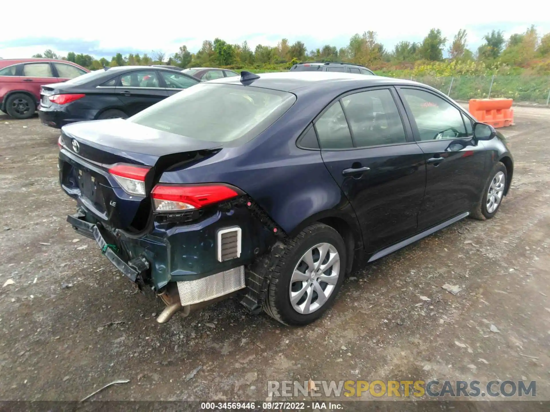 4 Photograph of a damaged car JTDEPRAE2LJ096177 TOYOTA COROLLA 2020