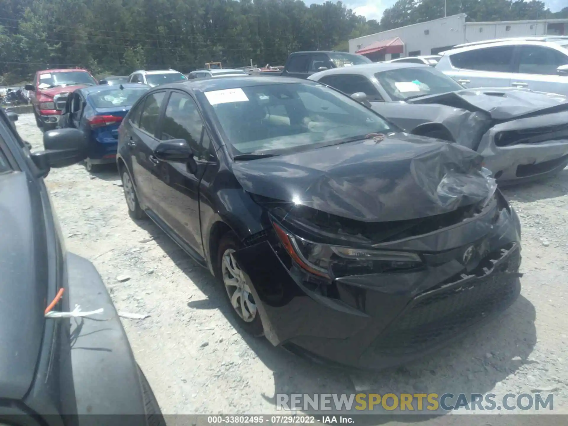 1 Photograph of a damaged car JTDEPRAE2LJ096468 TOYOTA COROLLA 2020