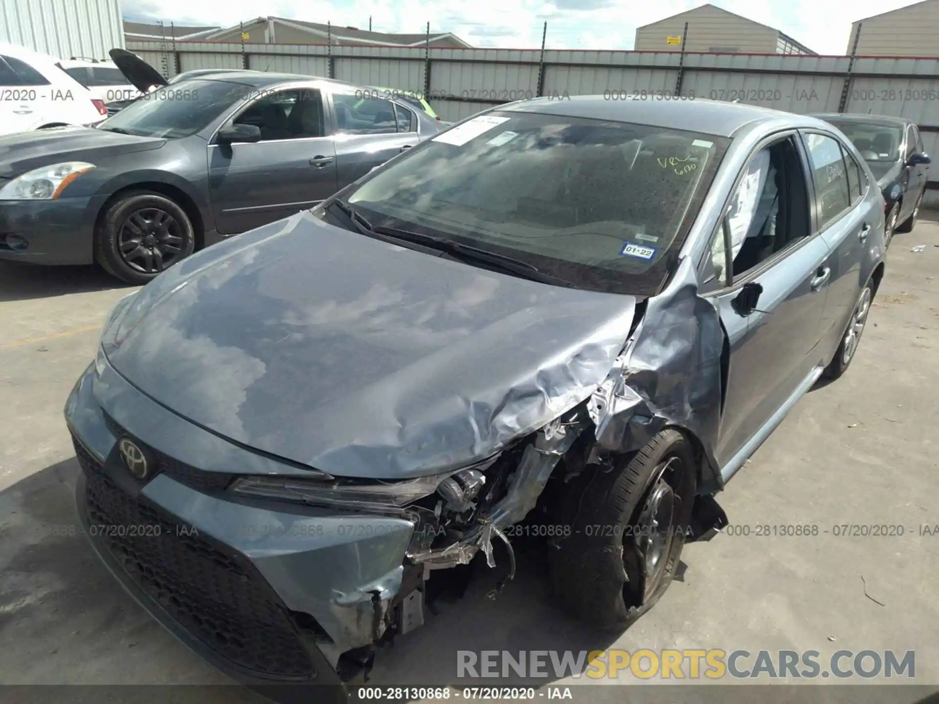 2 Photograph of a damaged car JTDEPRAE2LJ096549 TOYOTA COROLLA 2020