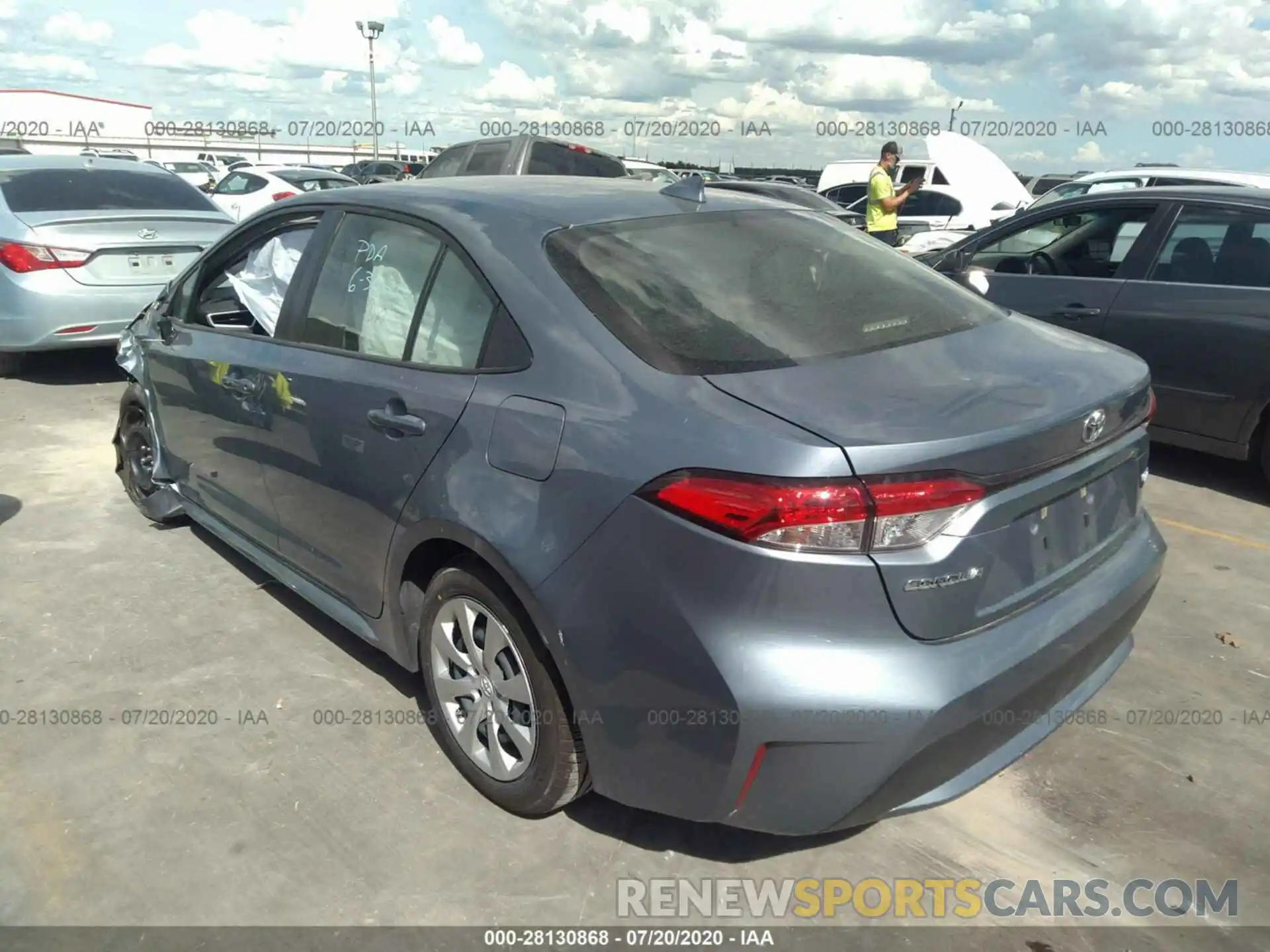 3 Photograph of a damaged car JTDEPRAE2LJ096549 TOYOTA COROLLA 2020