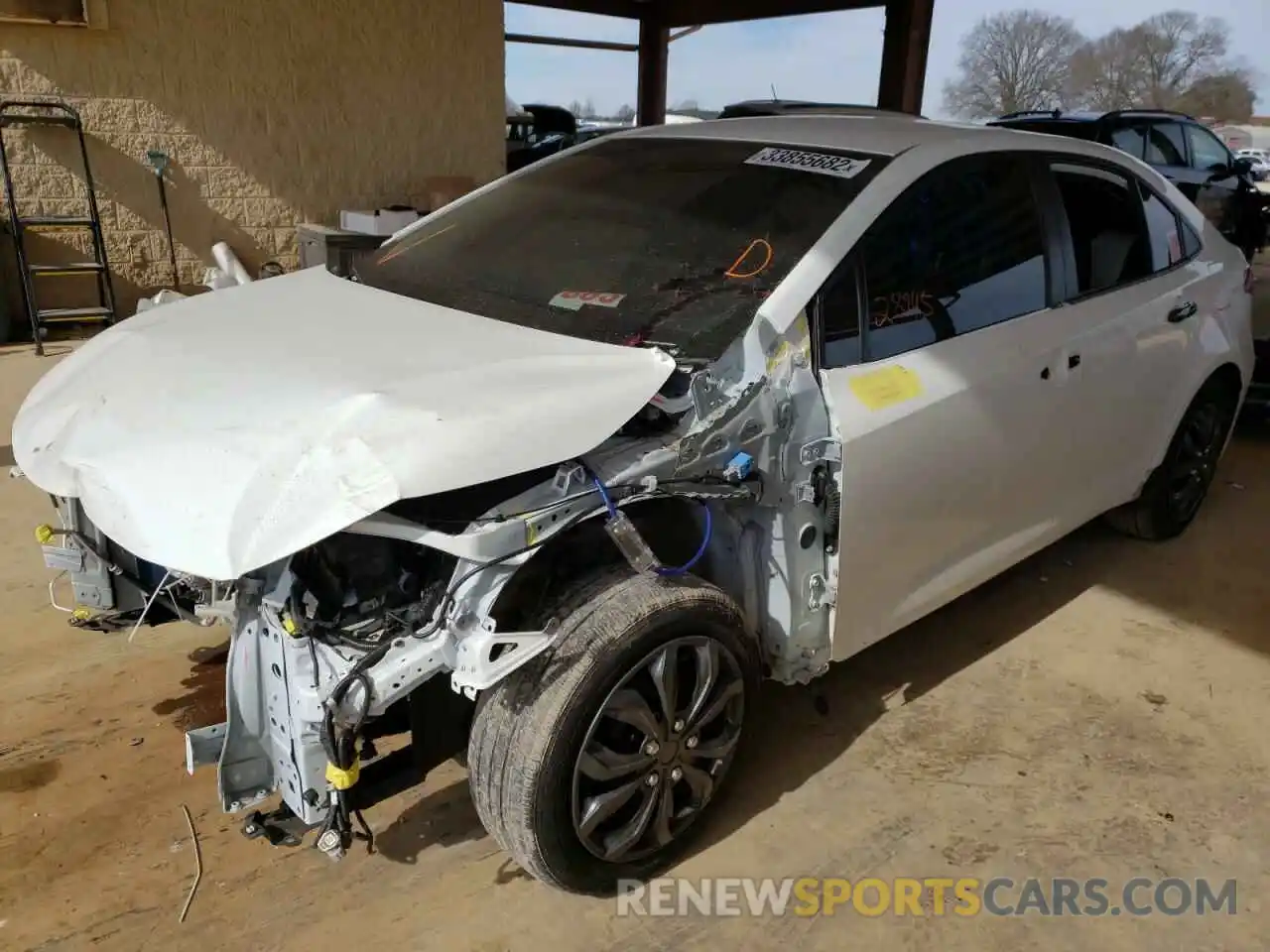 2 Photograph of a damaged car JTDEPRAE2LJ096597 TOYOTA COROLLA 2020