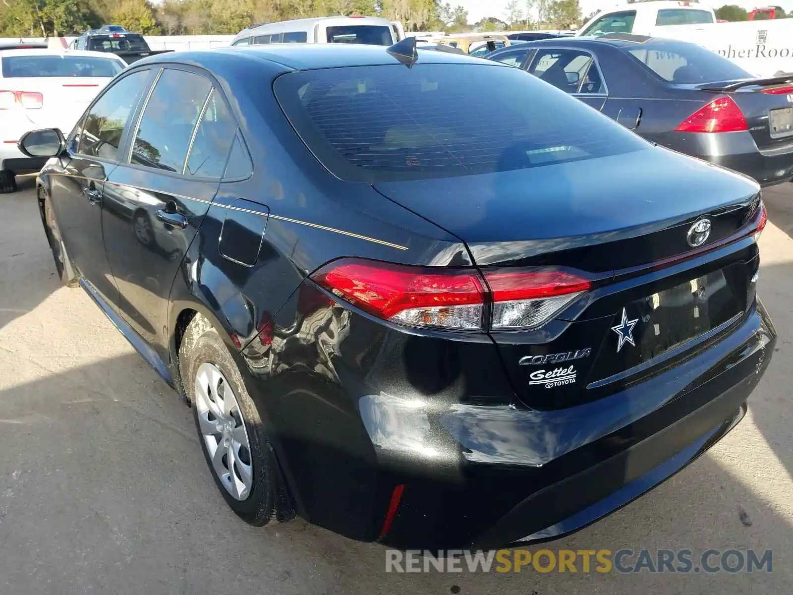 3 Photograph of a damaged car JTDEPRAE2LJ097295 TOYOTA COROLLA 2020