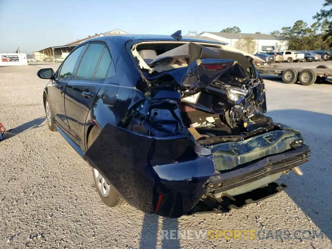 3 Photograph of a damaged car JTDEPRAE2LJ098236 TOYOTA COROLLA 2020