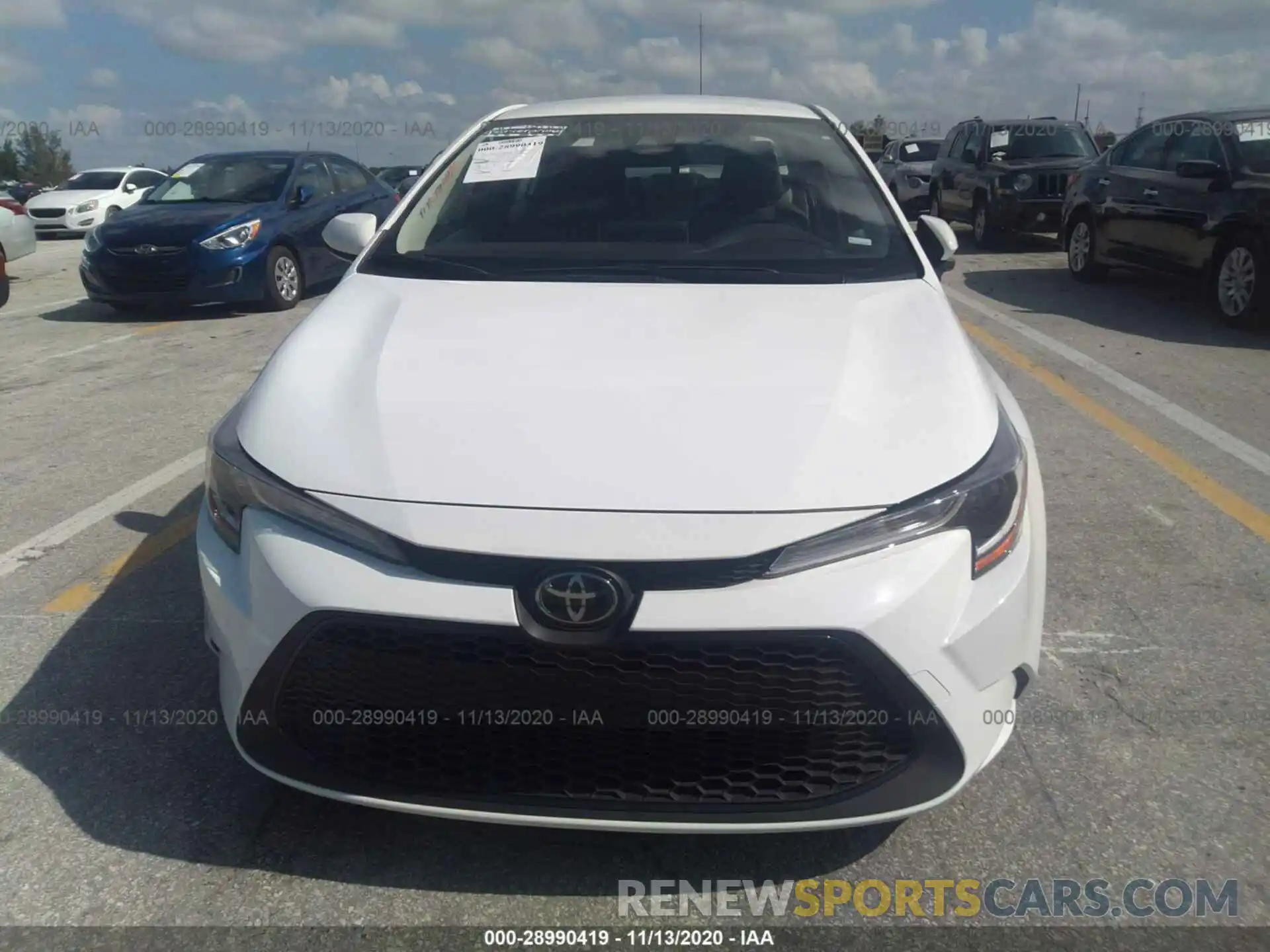 6 Photograph of a damaged car JTDEPRAE2LJ098284 TOYOTA COROLLA 2020