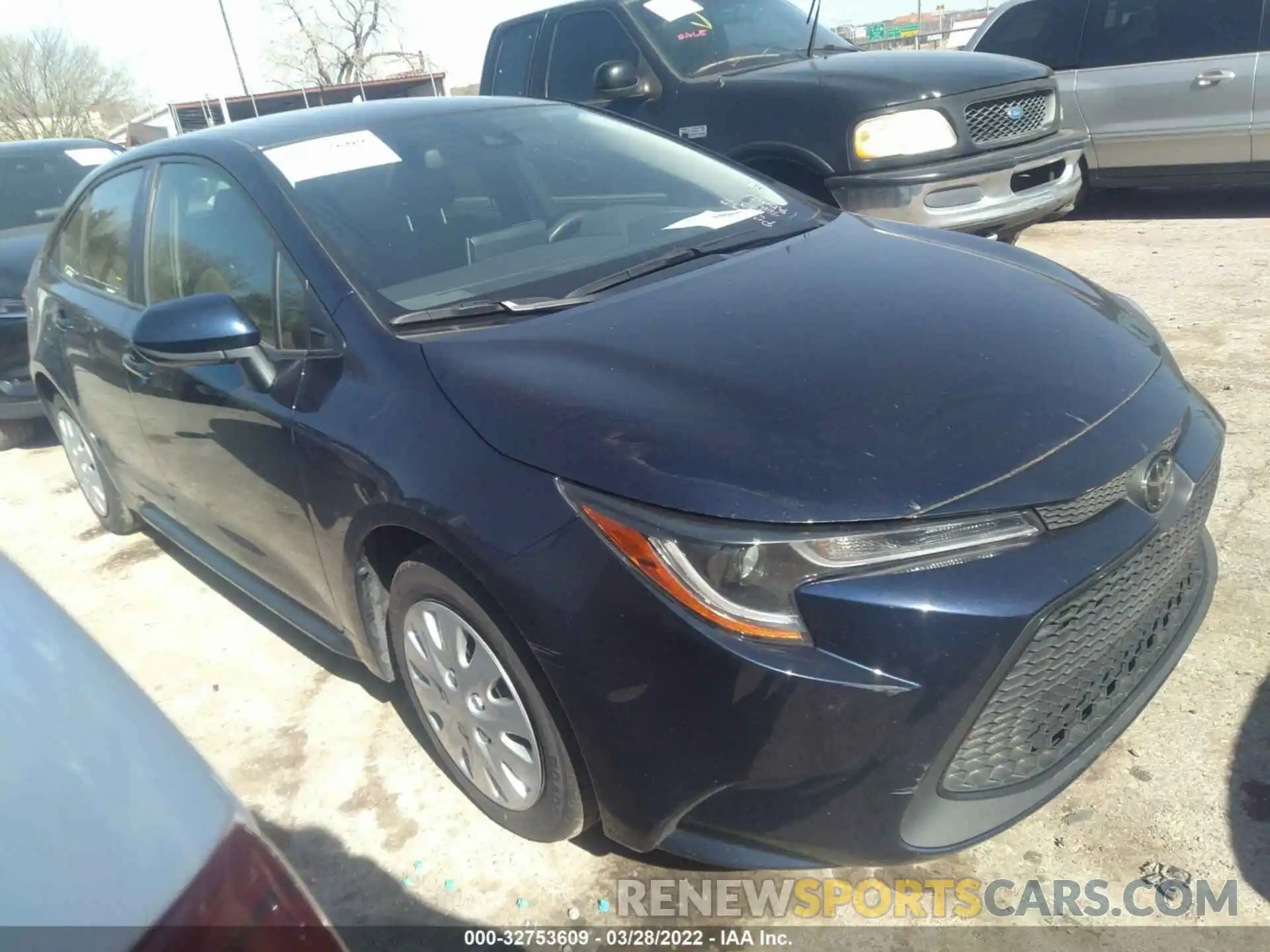 1 Photograph of a damaged car JTDEPRAE2LJ098396 TOYOTA COROLLA 2020