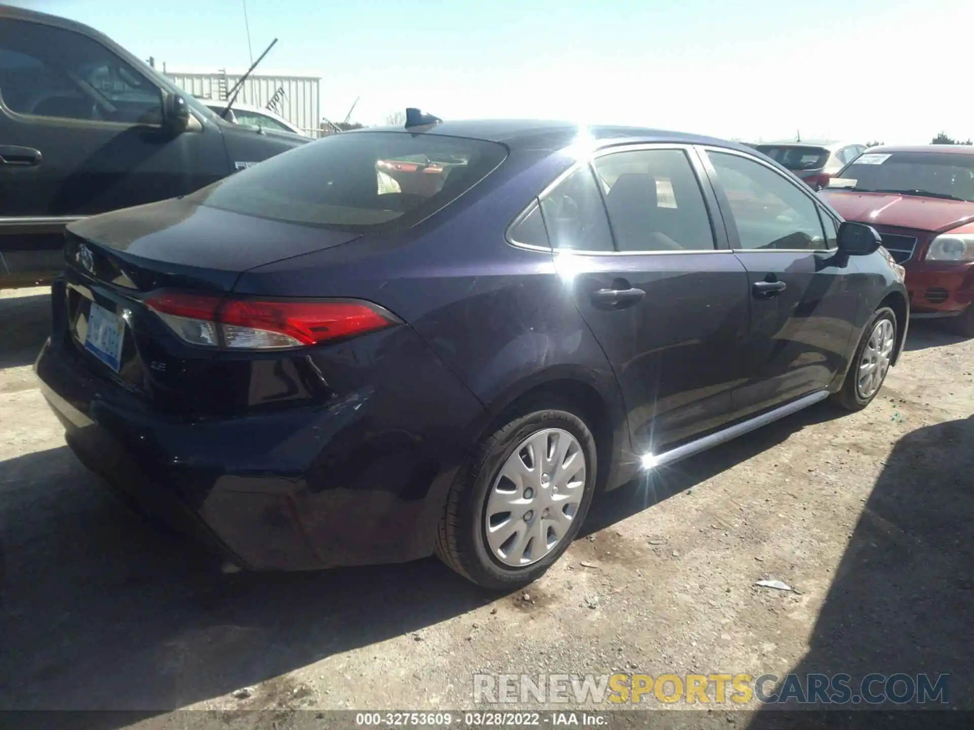 4 Photograph of a damaged car JTDEPRAE2LJ098396 TOYOTA COROLLA 2020