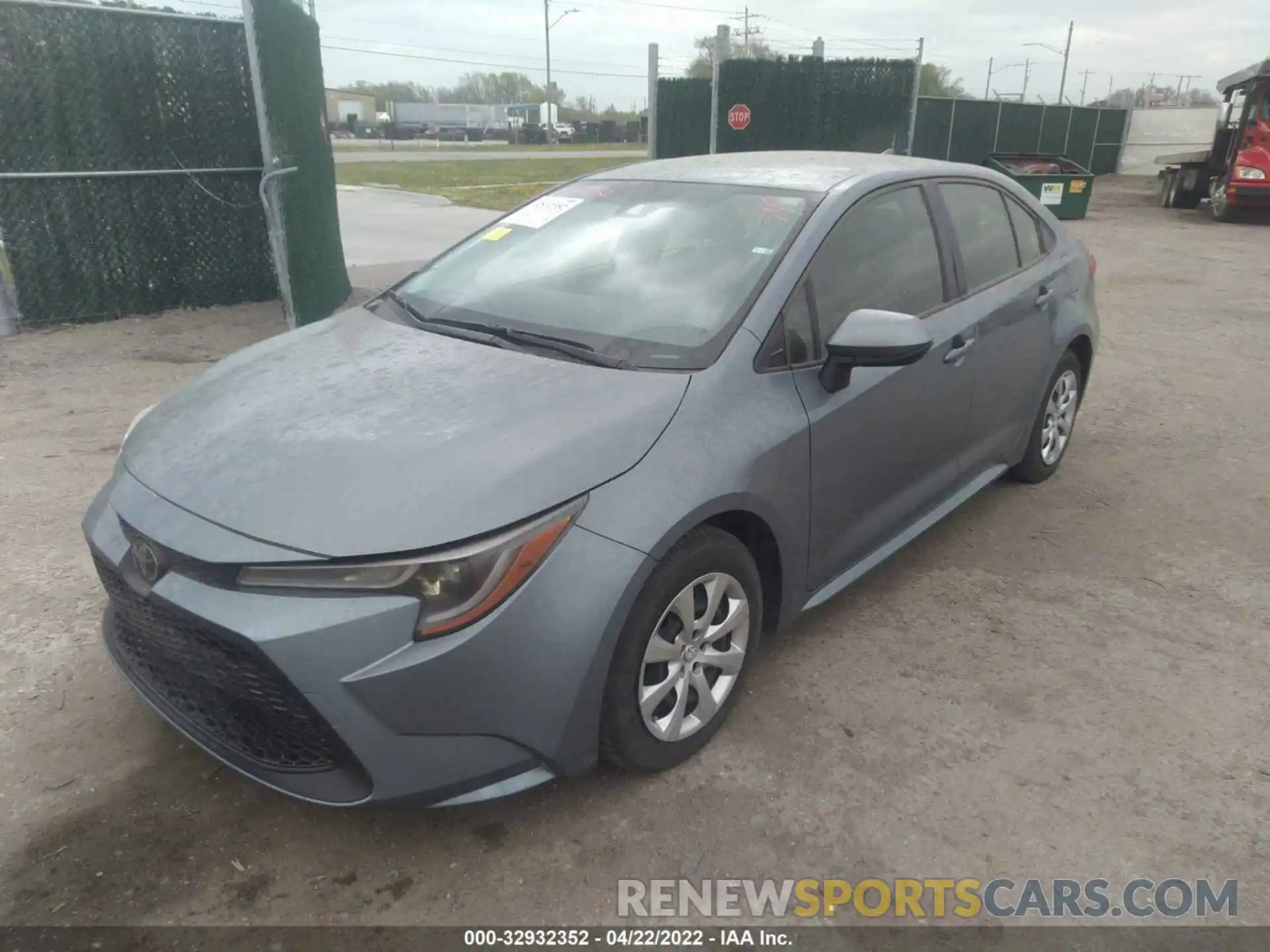 2 Photograph of a damaged car JTDEPRAE2LJ100017 TOYOTA COROLLA 2020