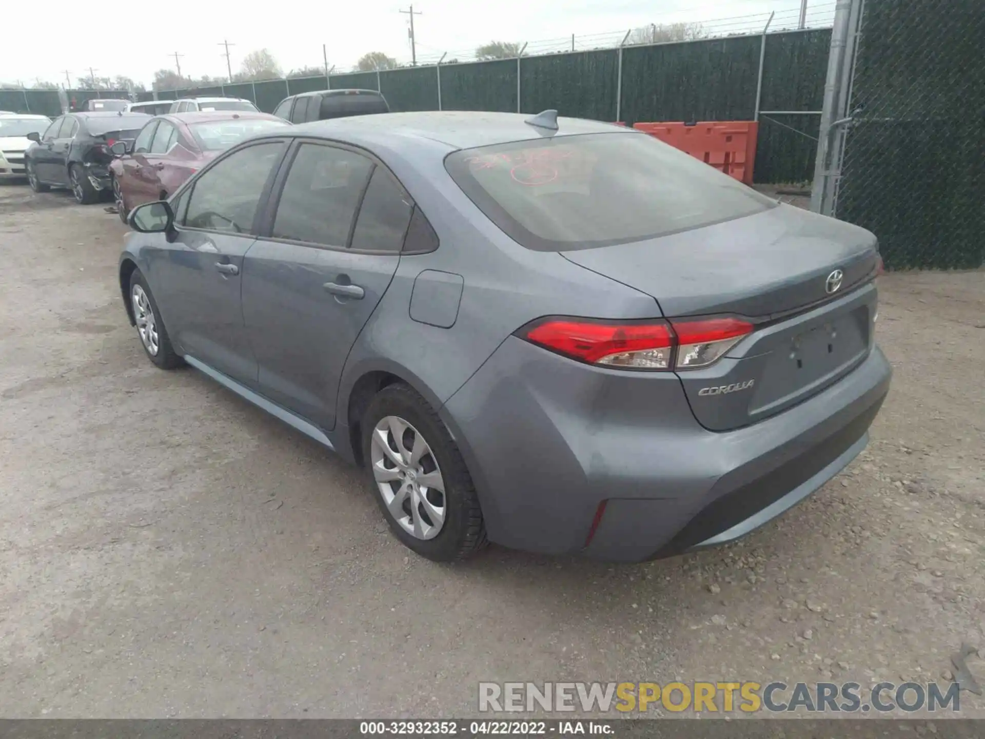 3 Photograph of a damaged car JTDEPRAE2LJ100017 TOYOTA COROLLA 2020